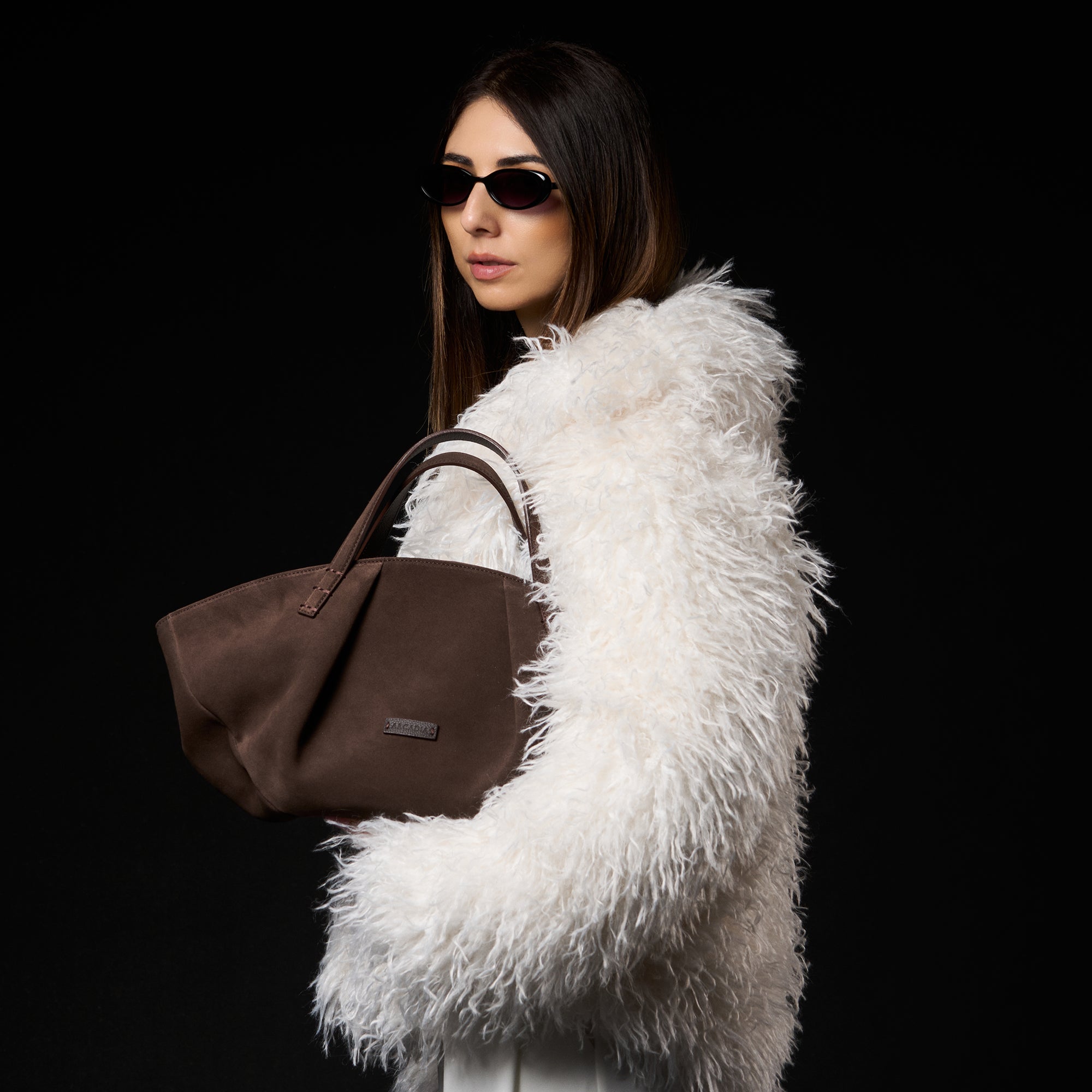 W6-8976 CATERINA Borsa Bom Large Cocoa