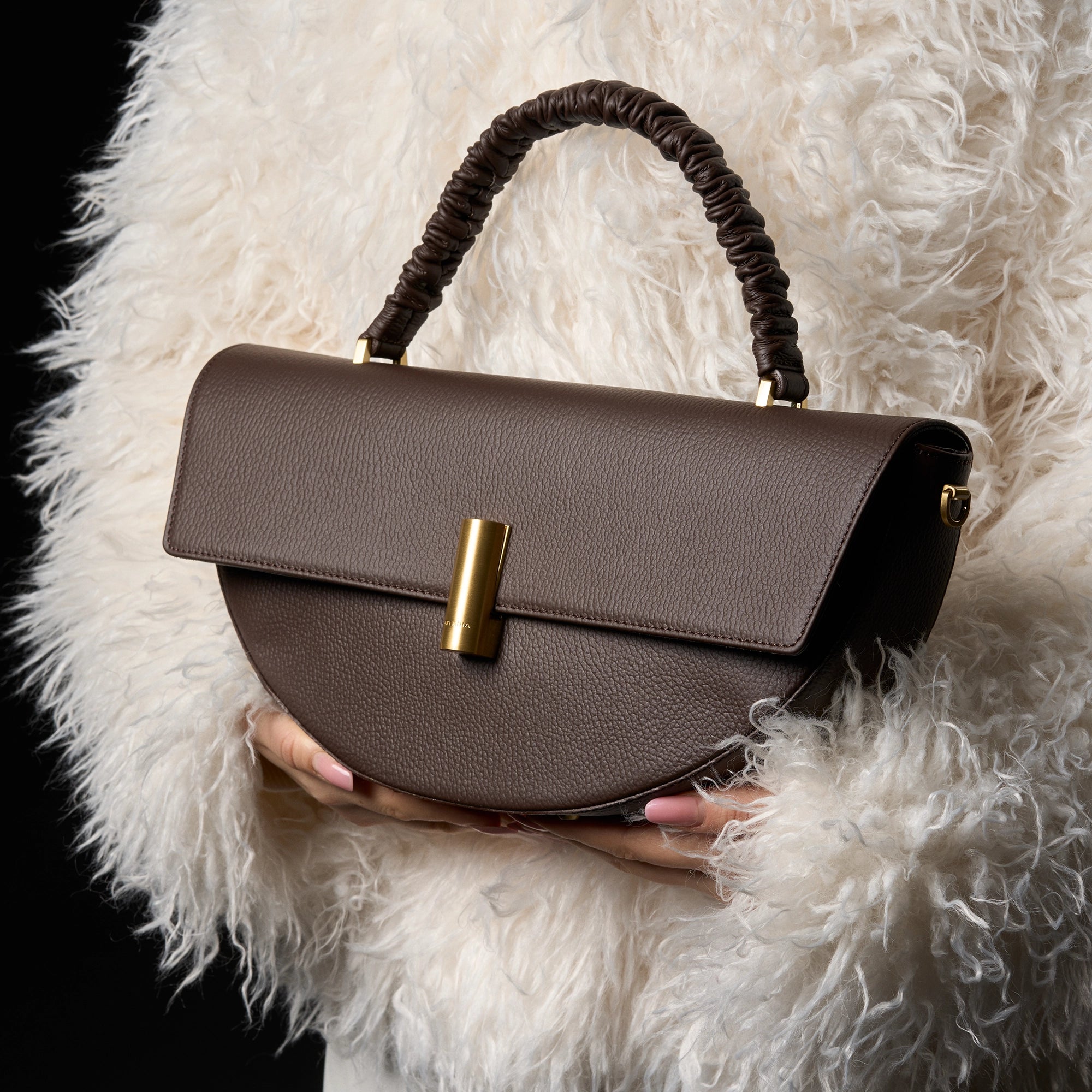 W6-4937 MOON Borsa Dolm Small Cocoa