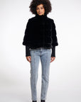 W5-FELINE Jacket Fur Black