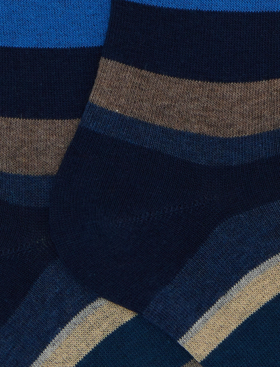 UW-3413 Calze Lunghe Righe Royal/Corda Man