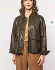 DW6-GLAMIS Giacca VGT Cricket Green Woman
