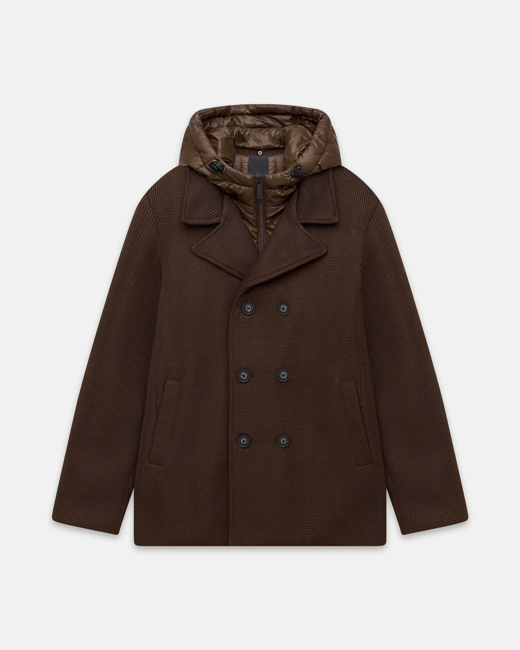 UW5- GRAVITY Caban Tricotech Brown Man