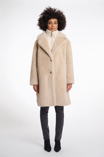 W5-GEESJE Coat Fur Light Oat