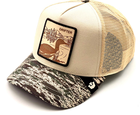 W6-3667 TRUCKER Engraved Camo Duck Drifter CAM01