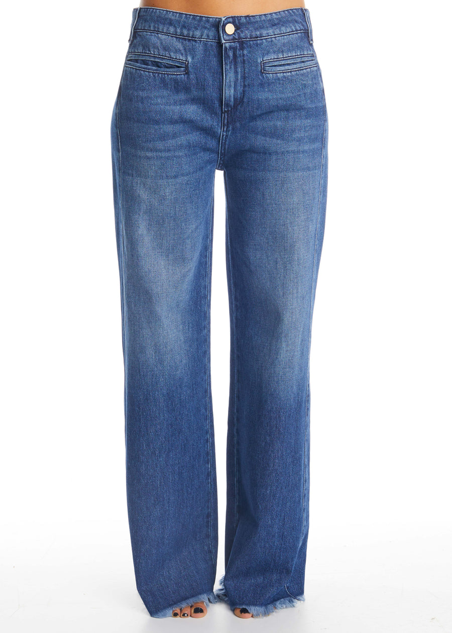 W4-26013 Jeans Wide Sfrangiato