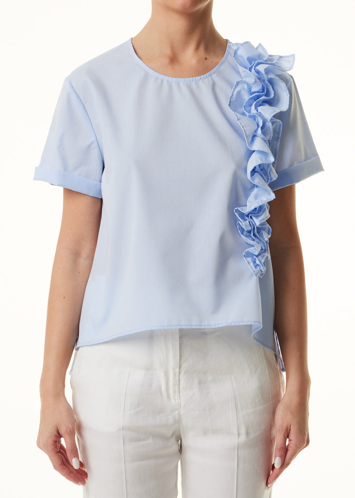 S5-45053 Blusa con Rouche Glass