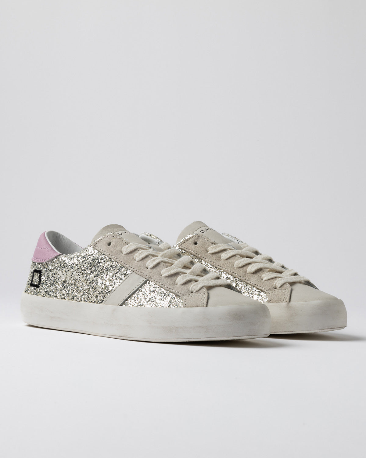 DS5-HILL LOW GLITTER Sneakers Platinum Woman