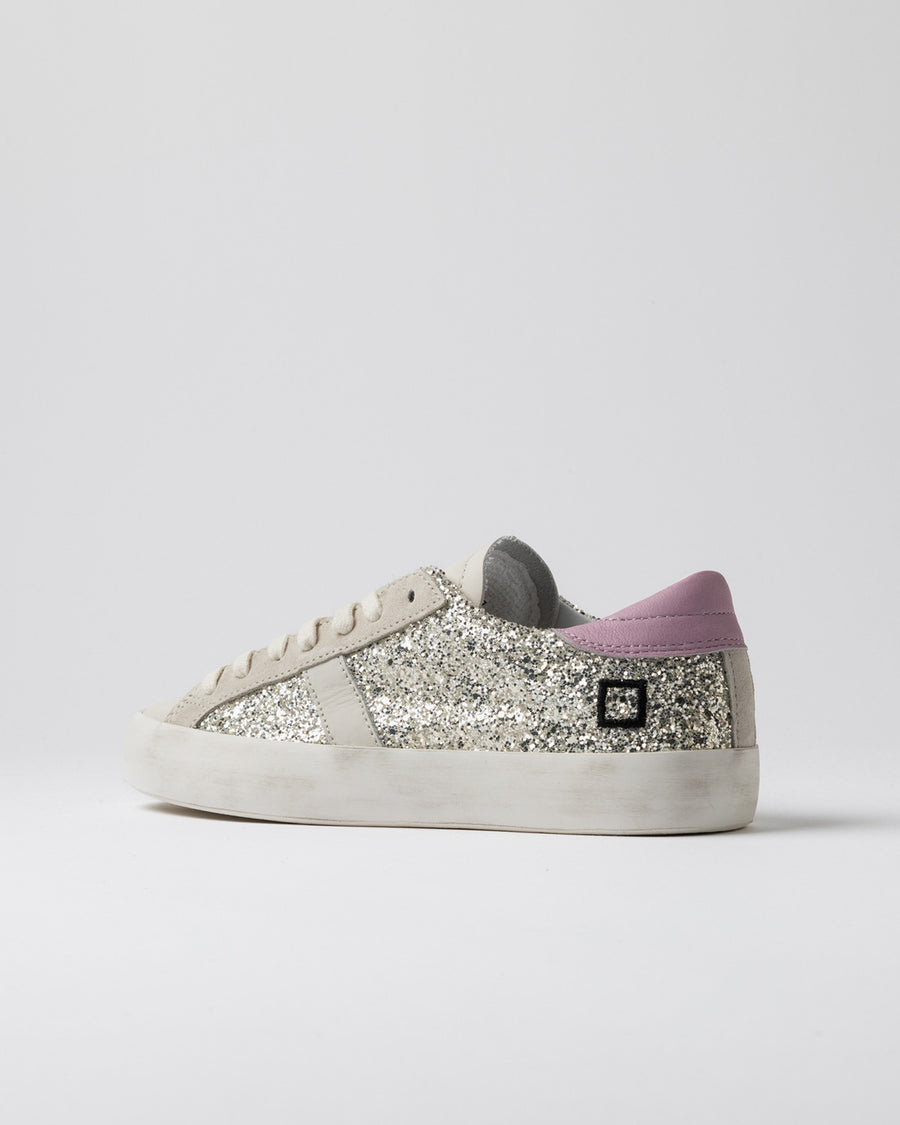DS5-HILL LOW GLITTER Sneakers Platinum Woman