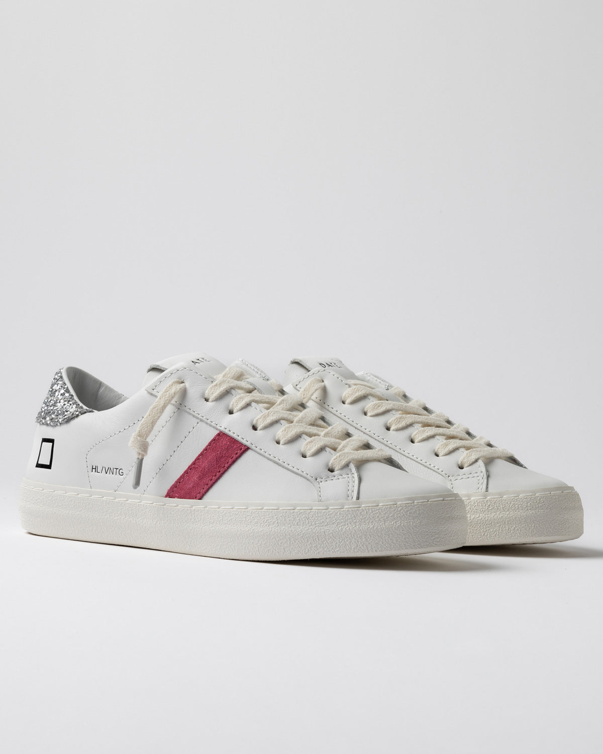 DS5-HILL LOW CALF Sneakers White/Silver Woman