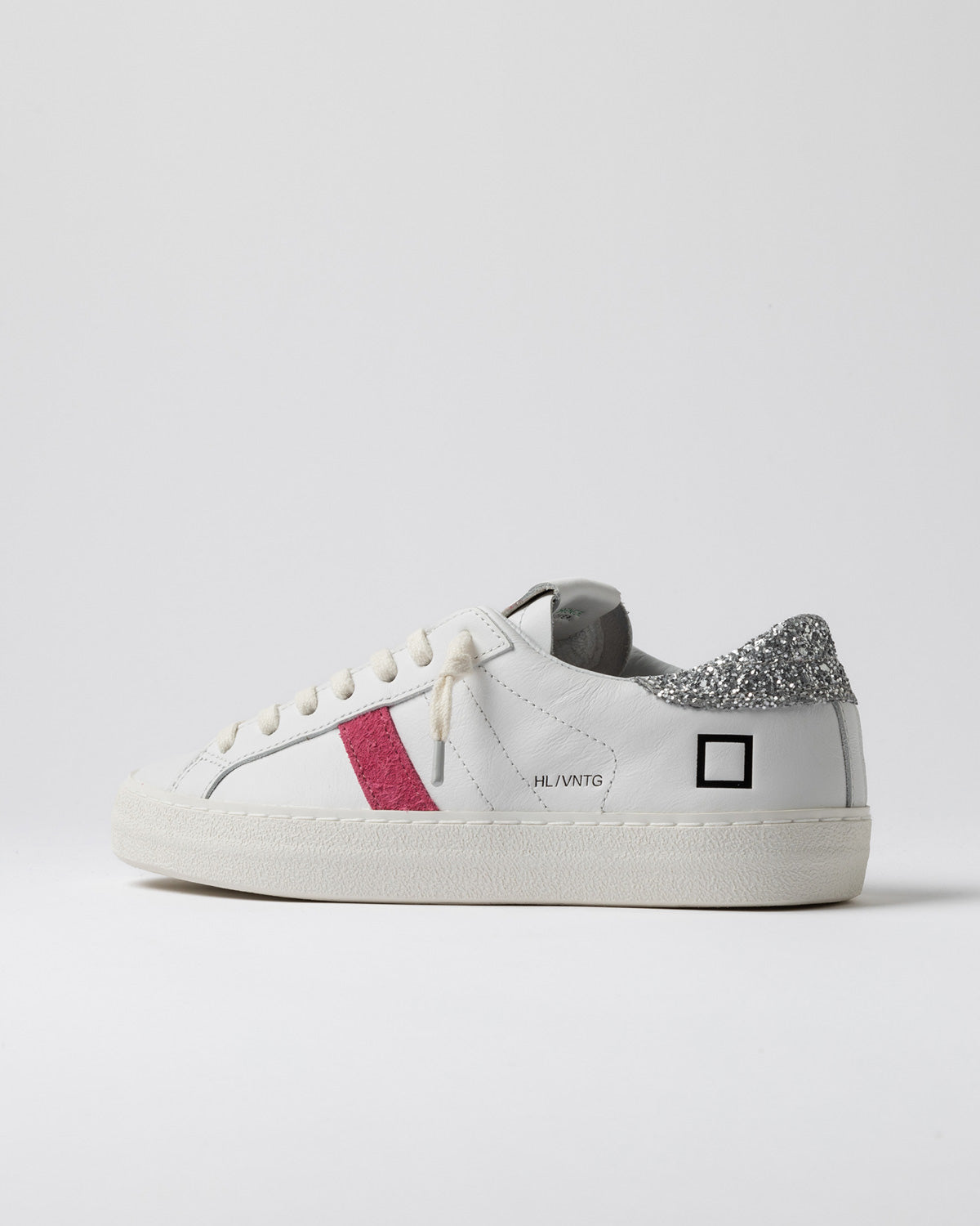 DS5-HILL LOW CALF Sneakers White/Silver Woman