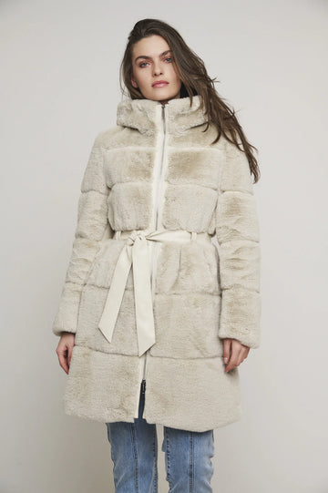 W4-HARVARD Coat Hood Fur Birch