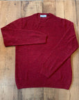 W3-57167 Maglia Girocollo Bouclè Bordeaux Man