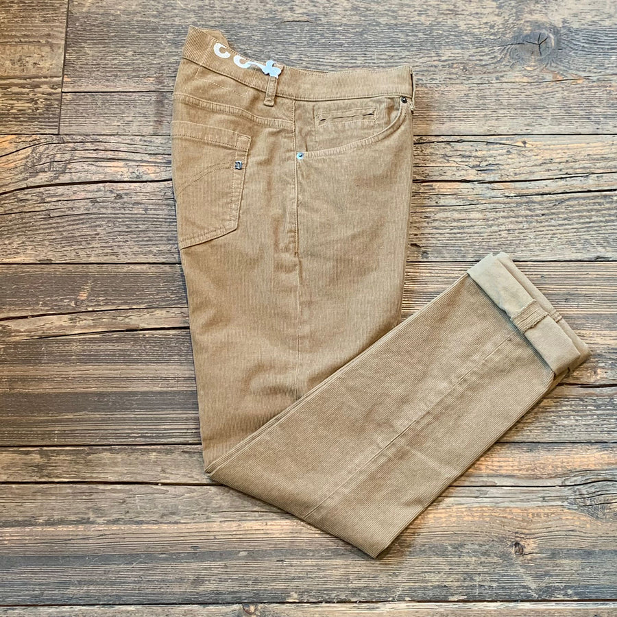 W3-Pantalone George Velluto Beige Man