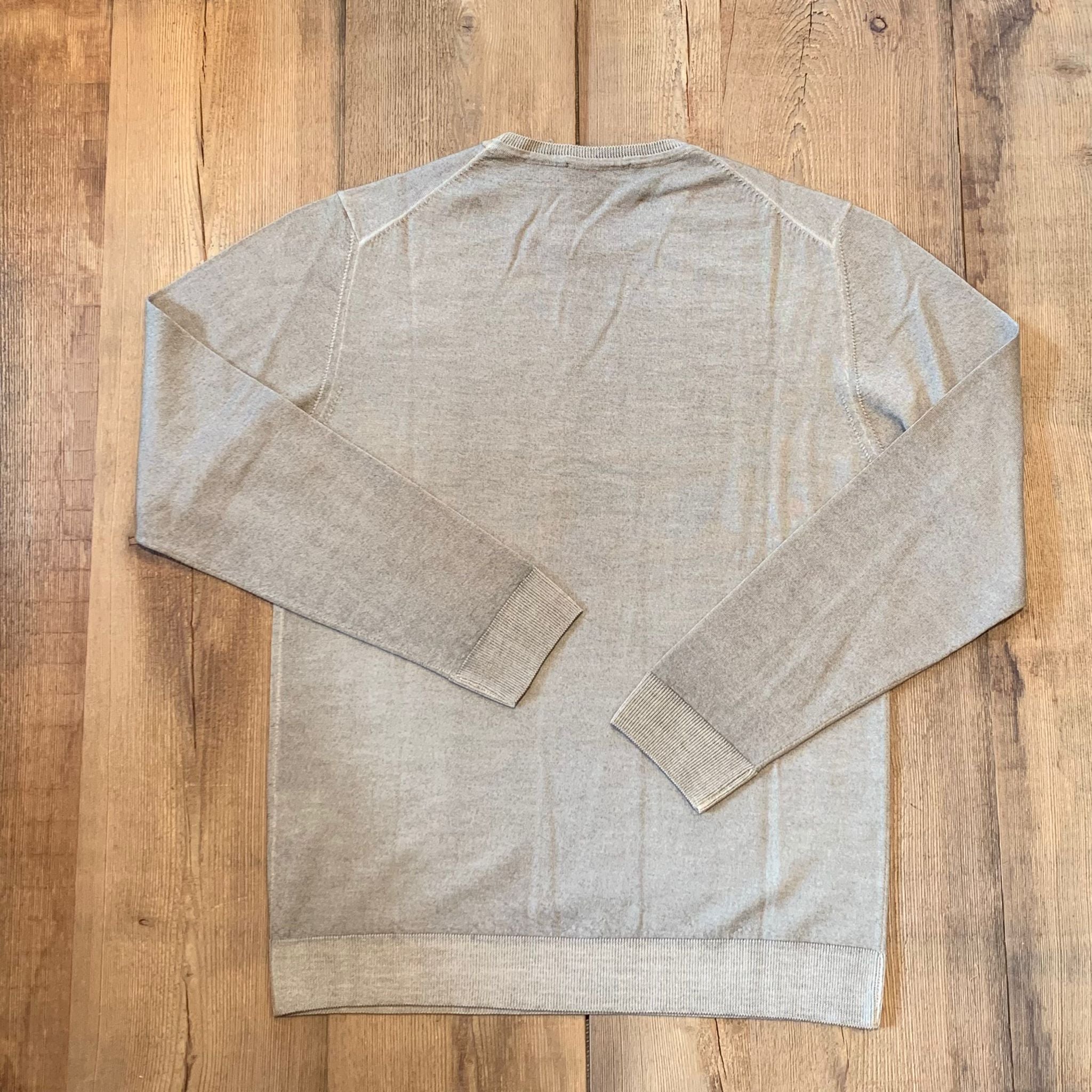 W2-0002 Maglia Lana Girocollo Beige30 Man