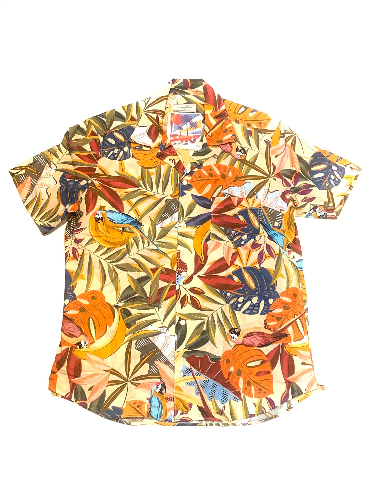 S4-RF4N4E Camiciotto Regular Fantasia Arancione Man