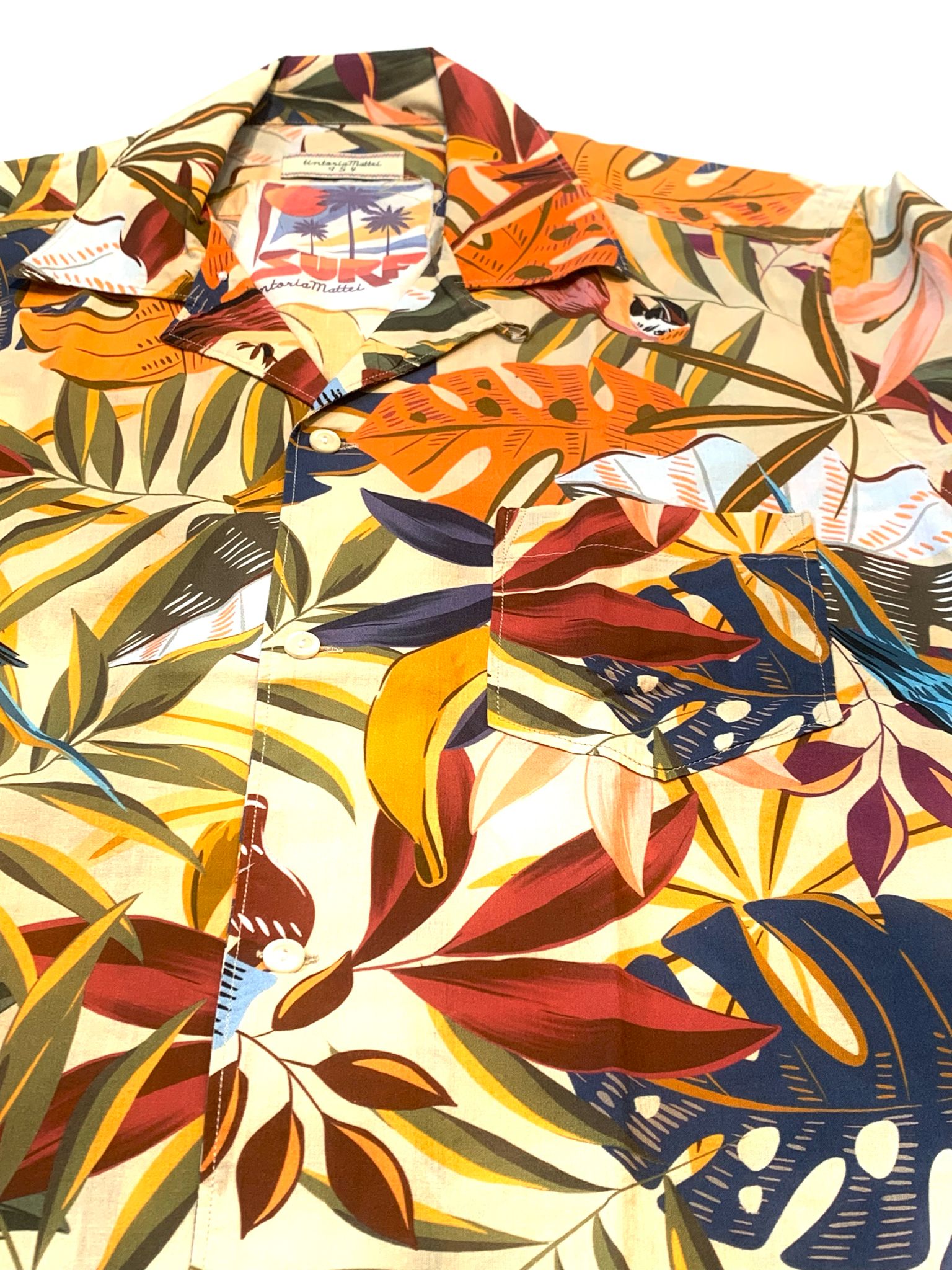 S4-RF4N4E Camiciotto Regular Fantasia Arancione Man