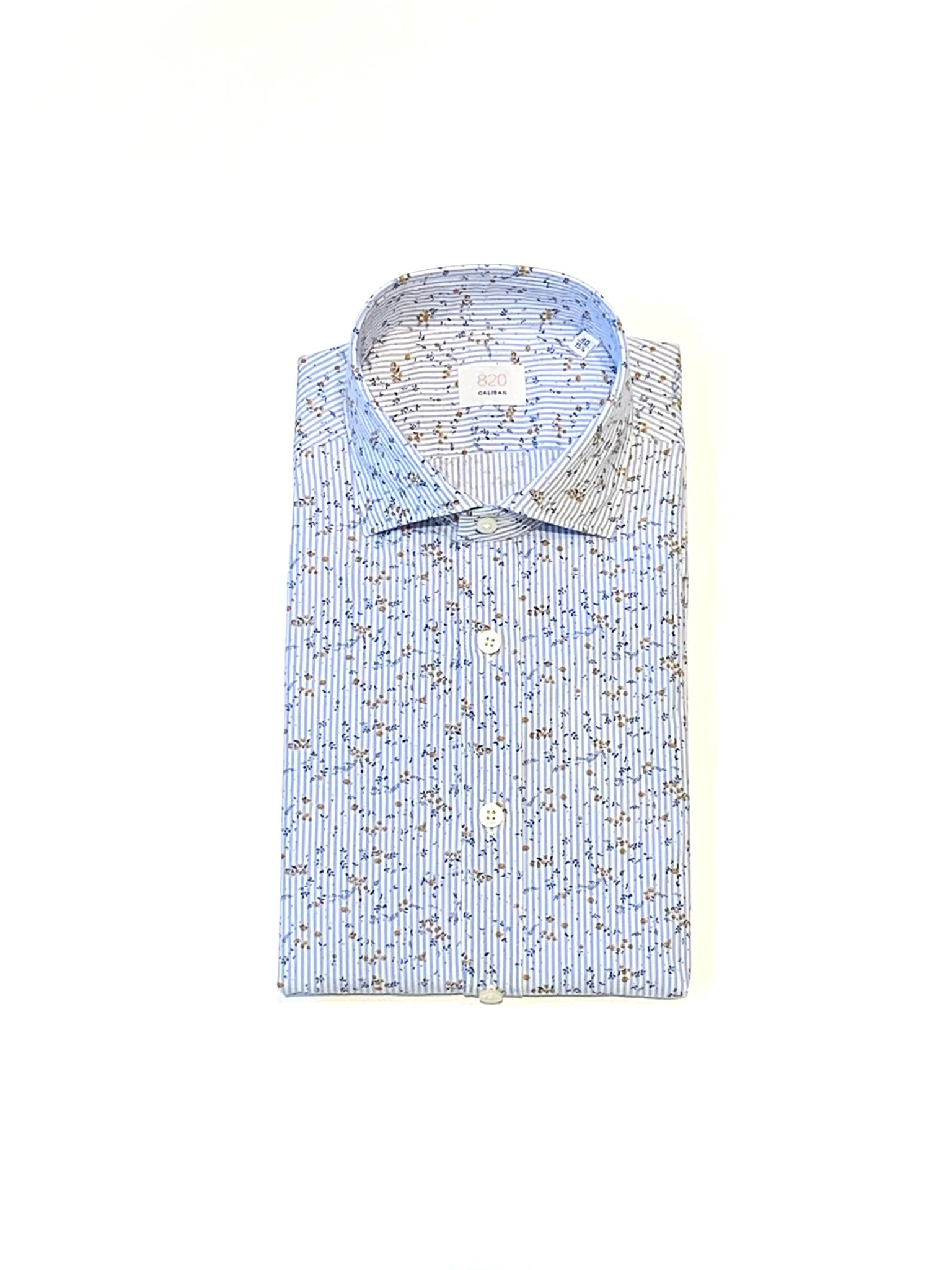 S4-T8HCUU Camicia Regular Righe e Fiori Man