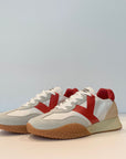 US4-KM9313 Sneaker White/Red Man