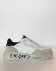 US4-22210 Sneakers Retro Tennis White/Navy Man