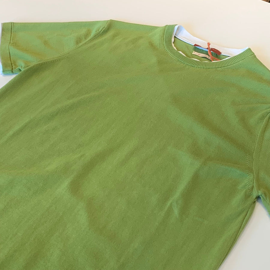 S4-0579 T-Shirt Con Inserti In Jersey Pistacchio Man