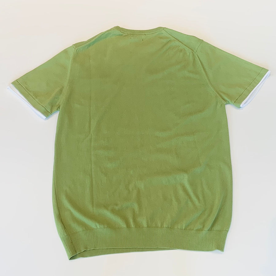 S4-0579 T-Shirt Con Inserti In Jersey Pistacchio Man