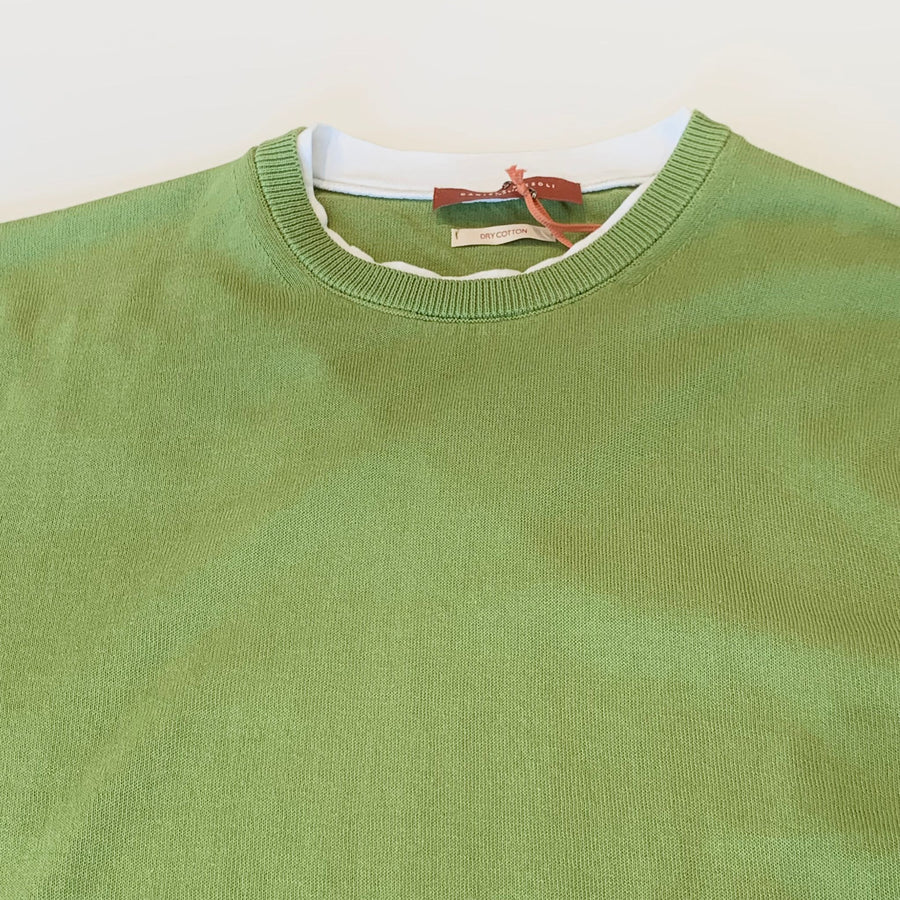 S4-0579 T-Shirt Con Inserti In Jersey Pistacchio Man