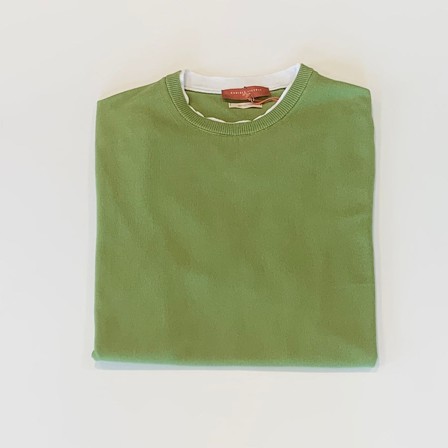 S4-0579 T-Shirt Con Inserti In Jersey Pistacchio Man