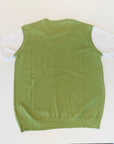 S4-0576 Gilet V con T-Shirt Pistacchio Man