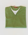 S4-0576 Gilet V con T-Shirt Pistacchio Man