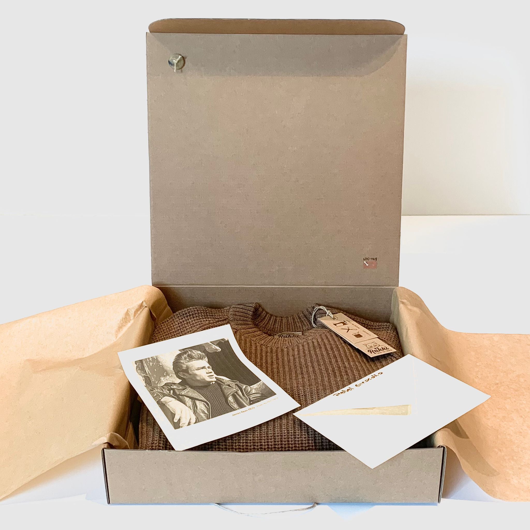 UW4-REBEL Maglia JAMES DEAN Gircollo Tabacco Man