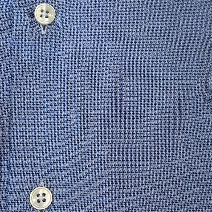 W4-QI0CUR Camicia Regular Microfantasia Azzurra Man