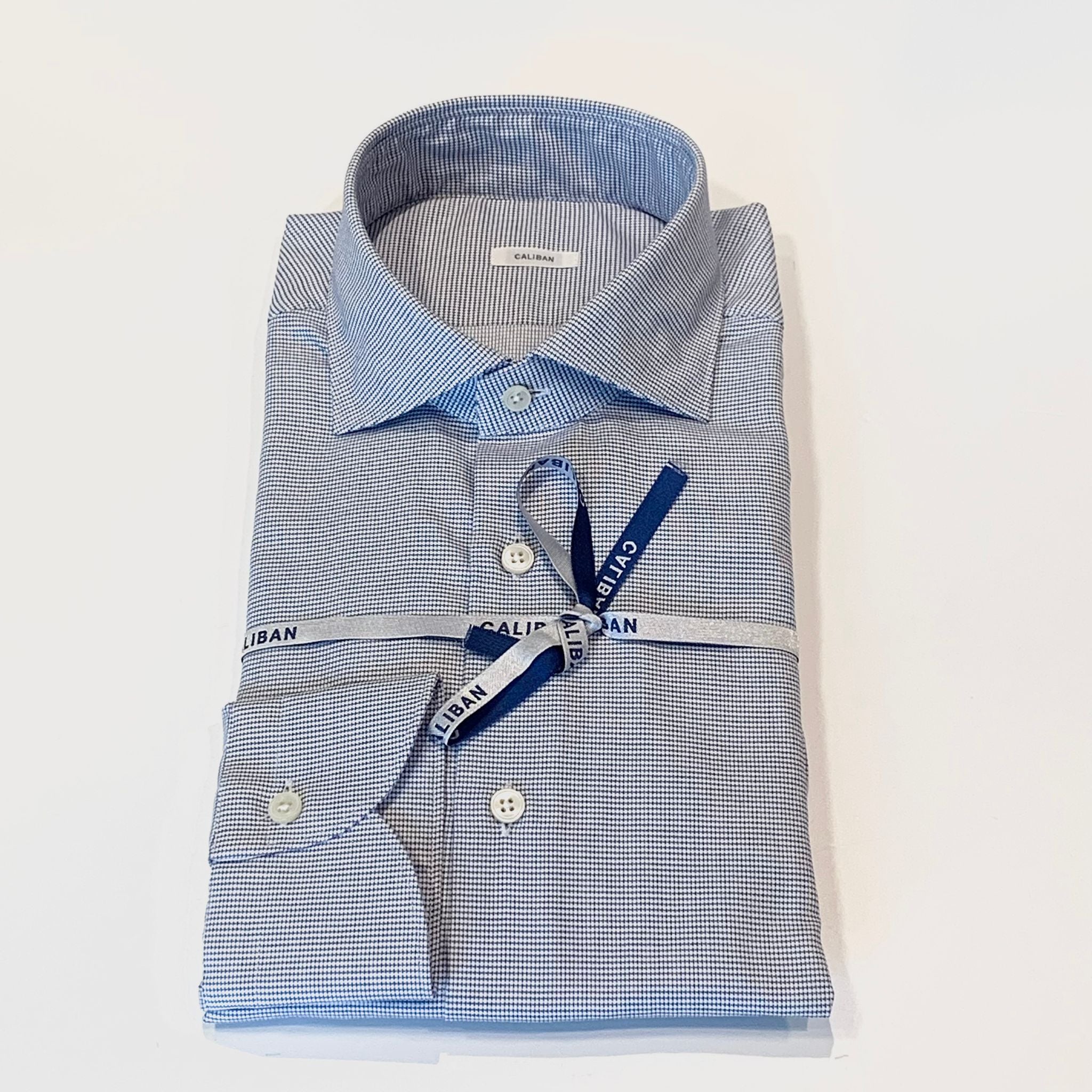 W4-UZ8VUR Camicia Regular Microfantasia Bianca Man