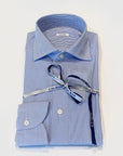 W4-AD0CUN Camicia Regular Righe Bianco/Azzurro Man