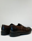 W4-737 Mocassino 2 Fibbie Brandy Man