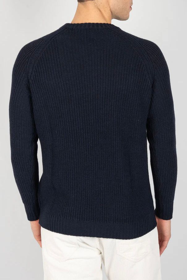 UW4-REBEL Maglia JAMES DEAN Gircollo Blu Notte Man