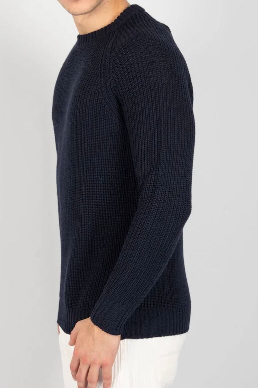 UW4-REBEL Maglia JAMES DEAN Gircollo Blu Notte Man