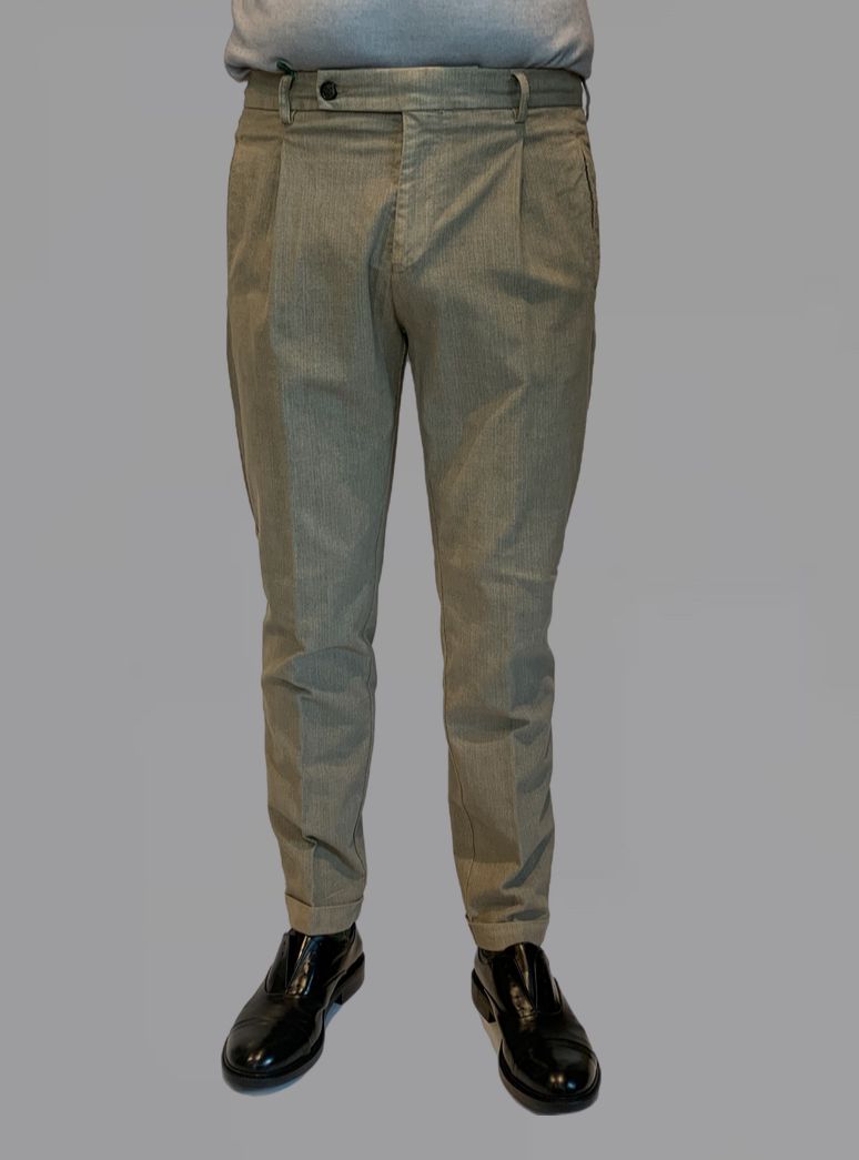 W4-AB0015X Pantalone Retrò Spigato Noce Man