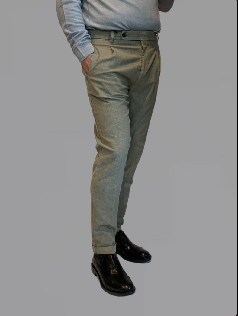 W4-AB0015X Pantalone Retrò Spigato Noce Man