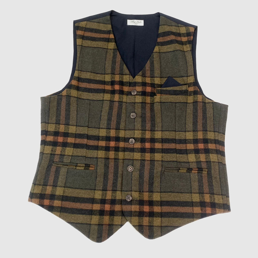 W4-856 Gilet Check Army Man