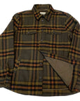 W4-856 Overshirt Check Army Green Man