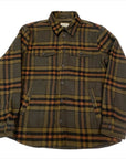 W4-856 Overshirt Check Army Green Man