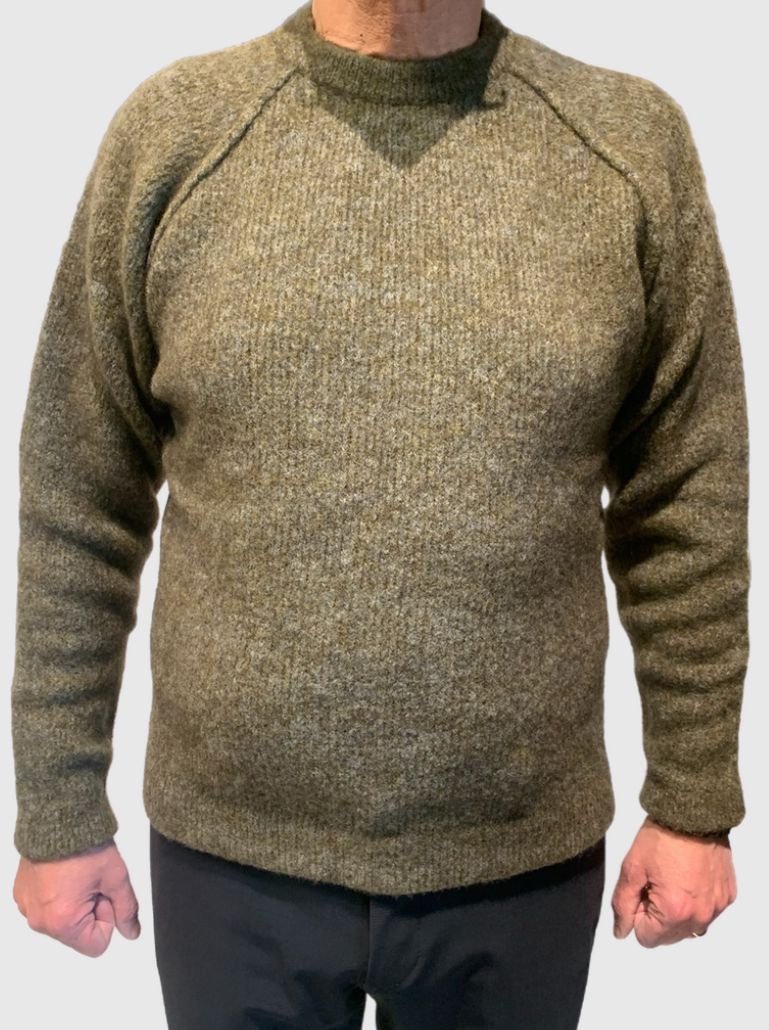 UW4-MANAGER Maglia JAMES HAMPTON Gircollo Muschio Man