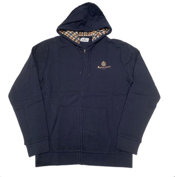 UW4-SW012 Felpa Hoodie Active Small Logo Navy Man