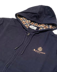 UW4-SW012 Felpa Hoodie Active Small Logo Navy Man