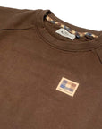 UW4-SW005 Felpa Active Patch Crewneck Brown Man