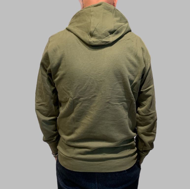 UW4-SW012 Felpa Hoodie Active Small Logo Army Man