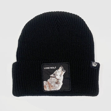 Berretto Beanie Lone Wolf Black Unisex