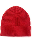 Cappello BEANIE Knitted Winter Red Unisex