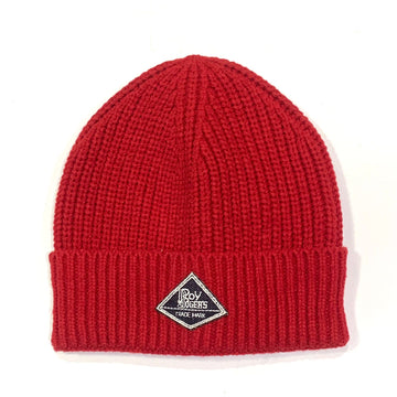 Cappello BEANIE Knitted Winter Red Unisex