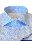 S5-QHYCUR Camicia Regular Fantasia Fiori Azzurro Man